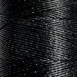 Glitzer Polyester (1) - 0.3mm gewachst - Black (020)