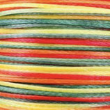Polyester gewachst (1) - Multicolor 0.5mm - FLACH (21)