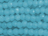 Glas·Rondellen (1S) - Sky Blue facettiert - ~2x3mm (311947)