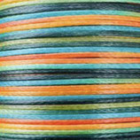 Polyester gewachst (1) - Multicolor 0.5mm - FLACH (09)