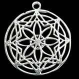 925 Anhänger (1) - Mandala ~30mm (2852)