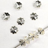 925 Perlenkappen (10) - 4mm (2868)
