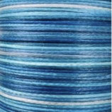 Polyester gewachst (1) - Multicolor 0.5mm - FLACH (46)