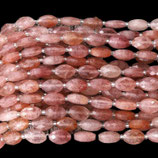 Mineralien·Oval (1S) - Strawberry facettiert - ~9x14mm (891720)