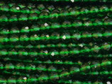 Glas·Perlen (1S) - Edelgrün facettiert - ~3mm (311842)