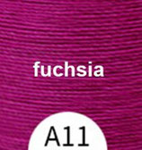 Polyester gewachst (1) - fuchsia - 0.8mm (A11)