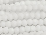 Glas·Rondellen (1S) - White facettiert - ~2x3mm (311943)