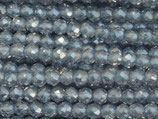 Glas·Perlen (1S) - Indian Sapphire - facettiert ~2mm (311865)