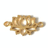 925 Link Lotus (1) - 8x12mm - vergoldet (4569)