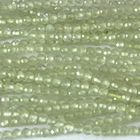 Mineralien·Perlen (1S) - Prehnit facettiert - ~2mm (890274)