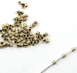Quetschröhrchen (10) - 1x1.8mm vergoldet (4081)