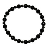 Bernstein·Armband (1) - Dame Rund - Schwarz (891890)