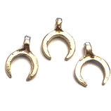 Messing Anhänger () - 12x16mm Mond (9602) -