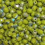 Firepolish Round (100) - 4mm Avocado VC