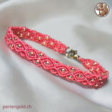 Makramée Armband (1) - Coral (30138)