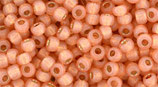 Toho 8/0 - PermaFinish SilverLined - Milky Grapefruit (PF2112)