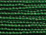Glas·Perlen (1S) - Edelgrün facettiert - ~2mm (311855)