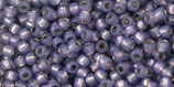 Toho Rocailles 11/0 - PermaFinish - Silver-Lined Milky Tanzanite (PF2124)