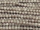 Zirkonia·Perlen (1S) - Silbergrau facettiert - ~2mm (311834)