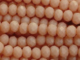 Glas·Rondellen (1S) - Terracotta facettiert - ~2x3mm (311928)