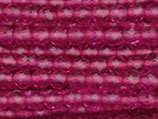 Glas·Perlen (1S) - Fuchsia facettiert - ~3mm (311821)