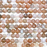 Mineralien·Perlen (1S) - Sonnenstein/Mondstein - glatt ~6mm (891951)