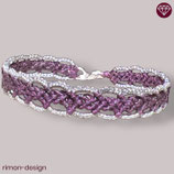 Makramée Armband (1) - Pflaume (30008)