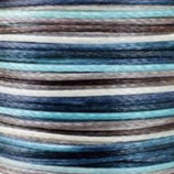 Polyester gewachst (1) - Multicolor 0.5mm - FLACH (48)