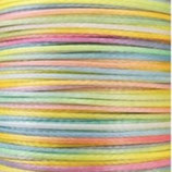 Polyester gewachst (1) - Multicolor 0.5mm - FLACH (47)