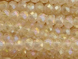 Glas·Rondellen (1S) - Latte AB facettiert - ~2x3mm (311909)