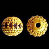 Messingperle (1) - ~6mm violett - goldig (500132)