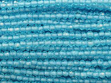 Mini Rund (1S) - Facettierte Perlen Caribbean - Blue 2.2mm (311111)