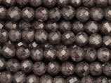 Zirkonia·Perlen (1S) - Dark Taupe facettiert - ~3mm (311820)