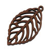 Holz·Blatt (2) - dunkel ~35x19mm (92411)