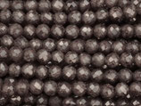 Zirkonia·Perlen (1S) - Dark Taupe facettiert - ~2mm (311819)