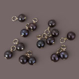 Perlen Charm (1) - peacock gold ~4mm - o. Ring (910123)
