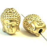 925 Buddha Perle (1) - 8.5x8.2mm - vergoldet (4515)