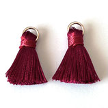 Quaste Kunstseide (2) - ~2cm bordeaux (04)