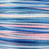 Polyester gewachst (1) - Multicolor 0.5mm - FLACH (25)