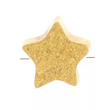 Perle Stern (1) - Edelstahl golden - diamantiert 4.5mm (500056)