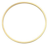 Ringe (10) - 35mm Edelstahl - golden geschlossen (97869)