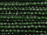 Grünfluss·Perlen (1S) - dunkelgrün facettiert - ~2.1mm (311804)