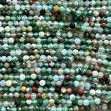 Mineralien·Perlen (1S) - Moosachat facettiert - ~2.5mm (891543)