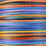 Polyester gewachst (1) - Multicolor 0.5mm - FLACH (36)