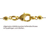 Spaltringe (20) - 5mm Edelstahl - golden 1.8 Kreise (450131)