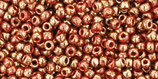 Toho Rocailles 11/0 - Gilded Marble Red (1708)