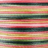 Polyester gewachst (1) - Multicolor 0.5mm - FLACH (01)