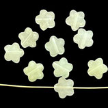 Mineralien·Blümchen (10) - Jade grün - ~6mm (891776)