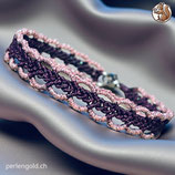 Makramée Armband (1) - Violett (30099)