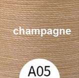 Polyester gewachst (1) - champagne - 0.45mm (A05)